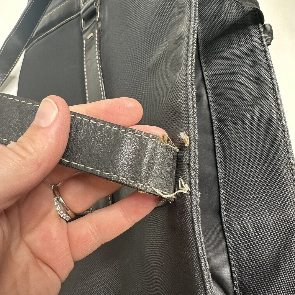 Vintage Black Kate Spade Baby Diaper Bag All-Occasion‎ Purse Ribbon Tie